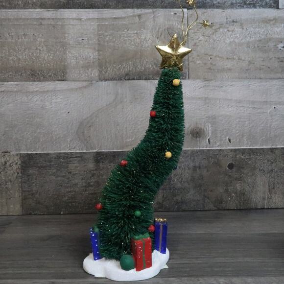 Dept 56 Green Glitter Sisal Trees Village Accessories - Picture 3 of 8